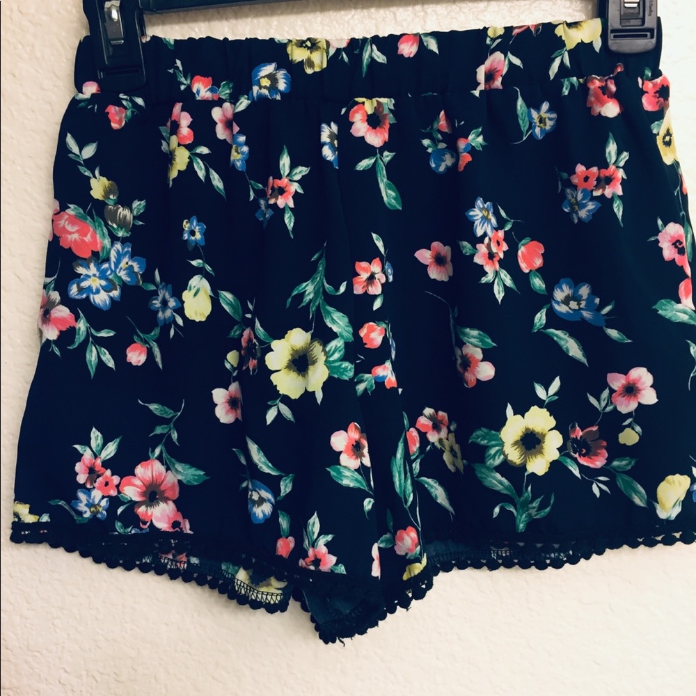 Cute floral summer shorts